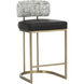 Larissa 34.5 inch Bravo Black / Halton Birch Counter Stool